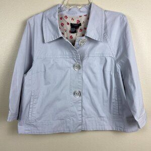 SANDRO Sportwear Light Grey Button Down Blazer Size 1X